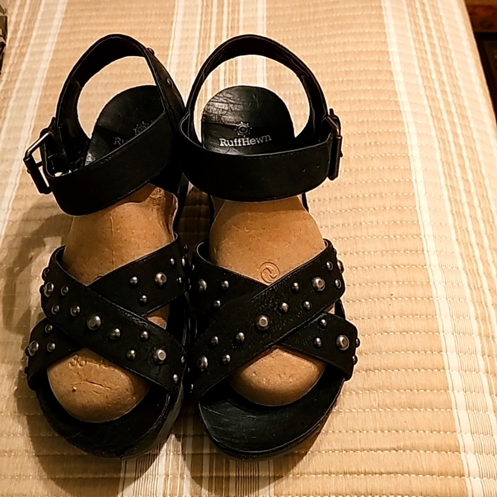 Black with studs Ruffhewn sandals